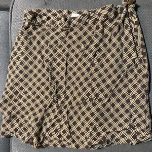 GAP, brown mini skirt, SIZE 12, rayon